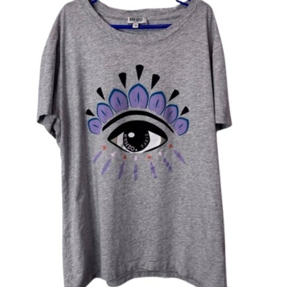 Kenzo Paris grey evil eye t-shirt size M - Picture 2 of 5